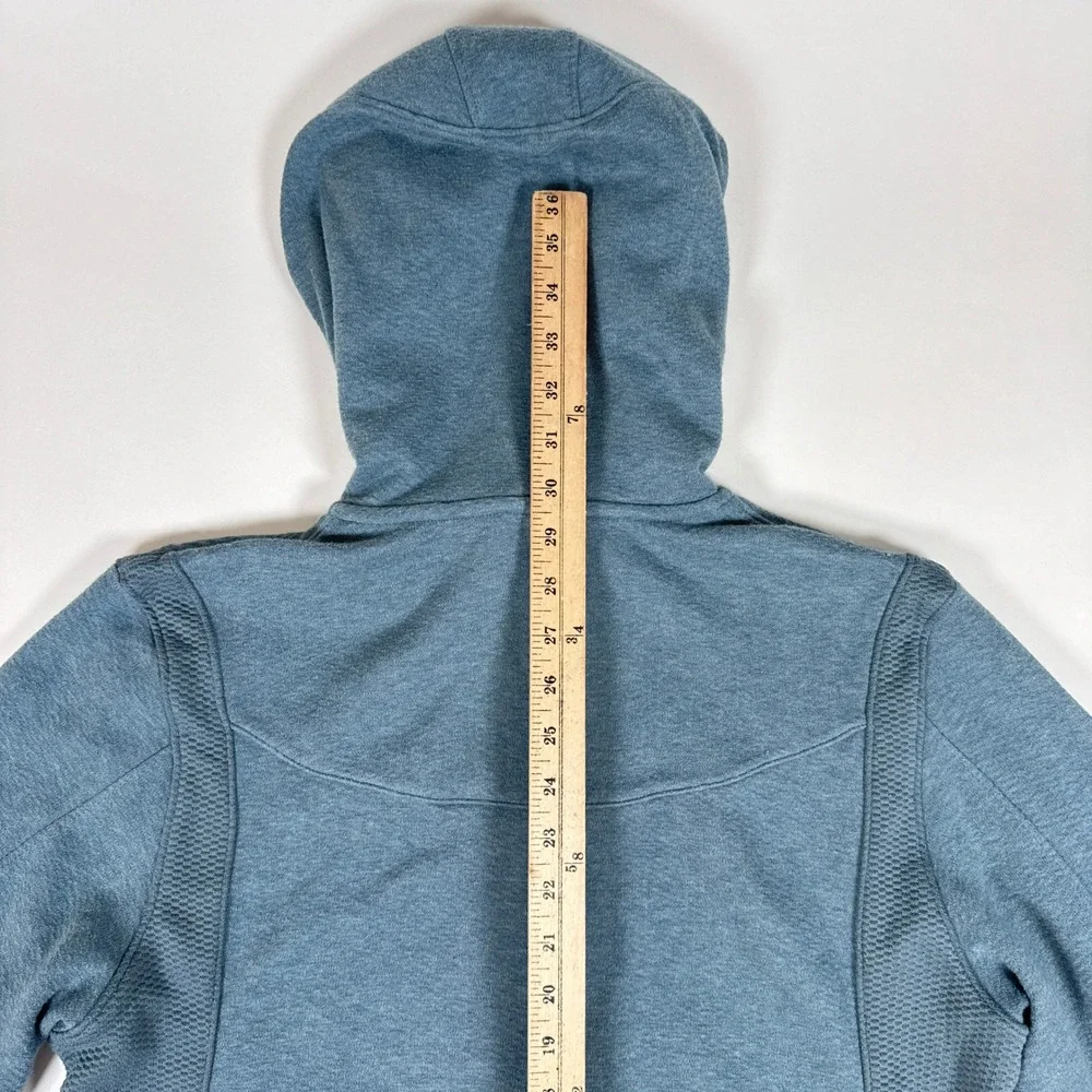 Jordan Hoodie Mens Large Blue Full Zip Textured Panels Athleisure Sporty